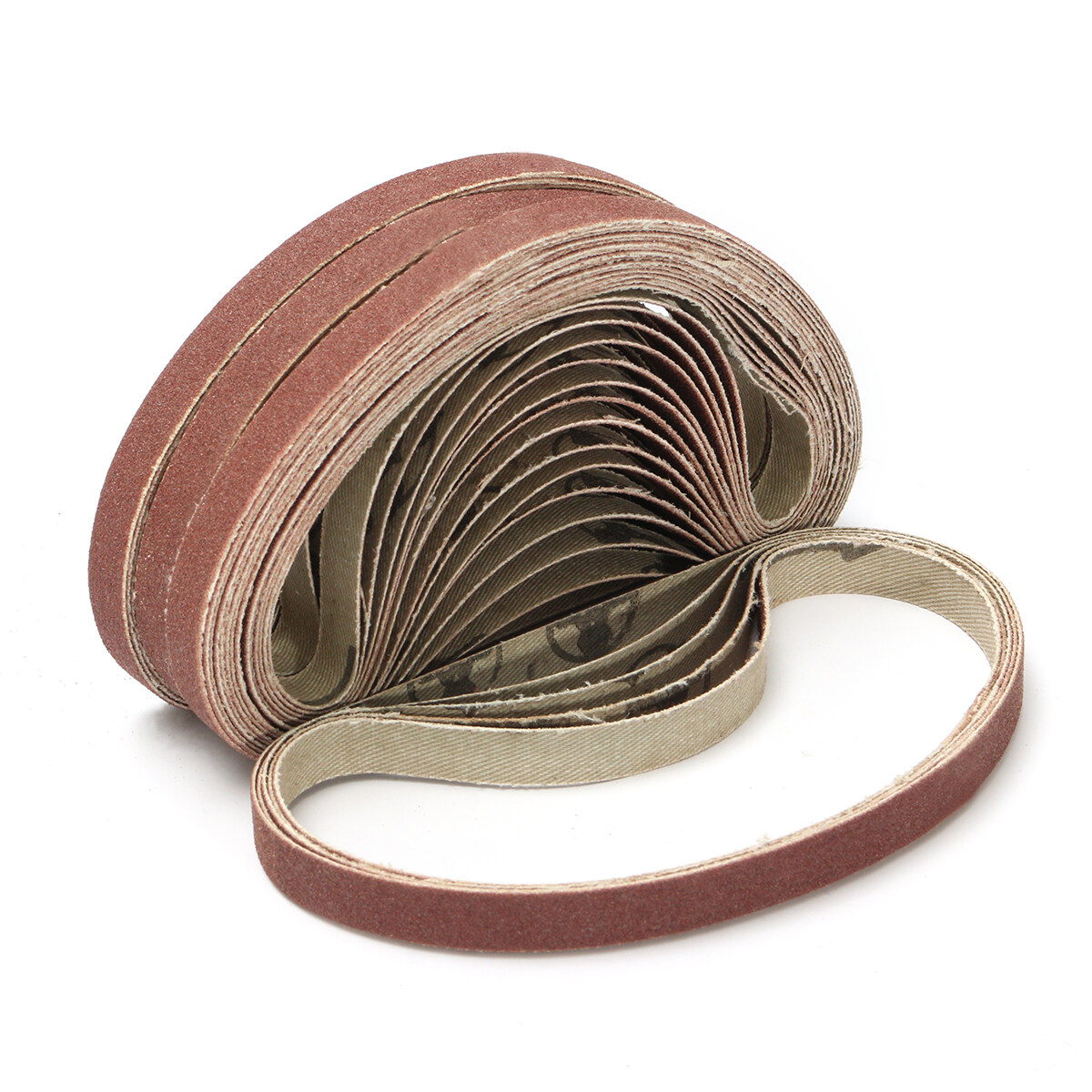 50Pcs 120 Grit Sanding Belts Aluminium Oxide Sander 10 x 330 mm - intl