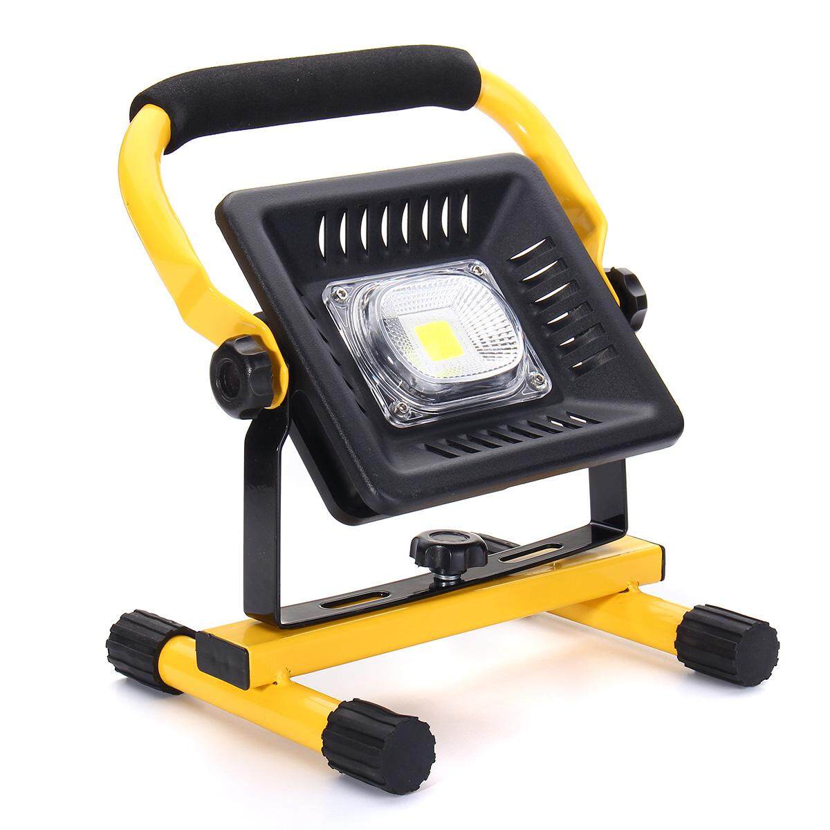 50W LED Portable Rechargeable Flood Light Spot Work Camping Outdoor Lawn Lamp Black - intl