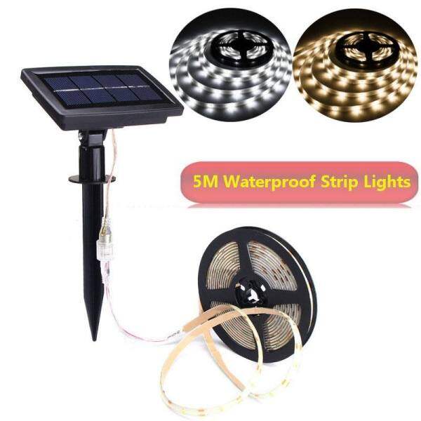 5m/16.4ft Waterproof Solar LED Strip Light Christmas Xmas Outdoor Garden Decor Pure White - intl