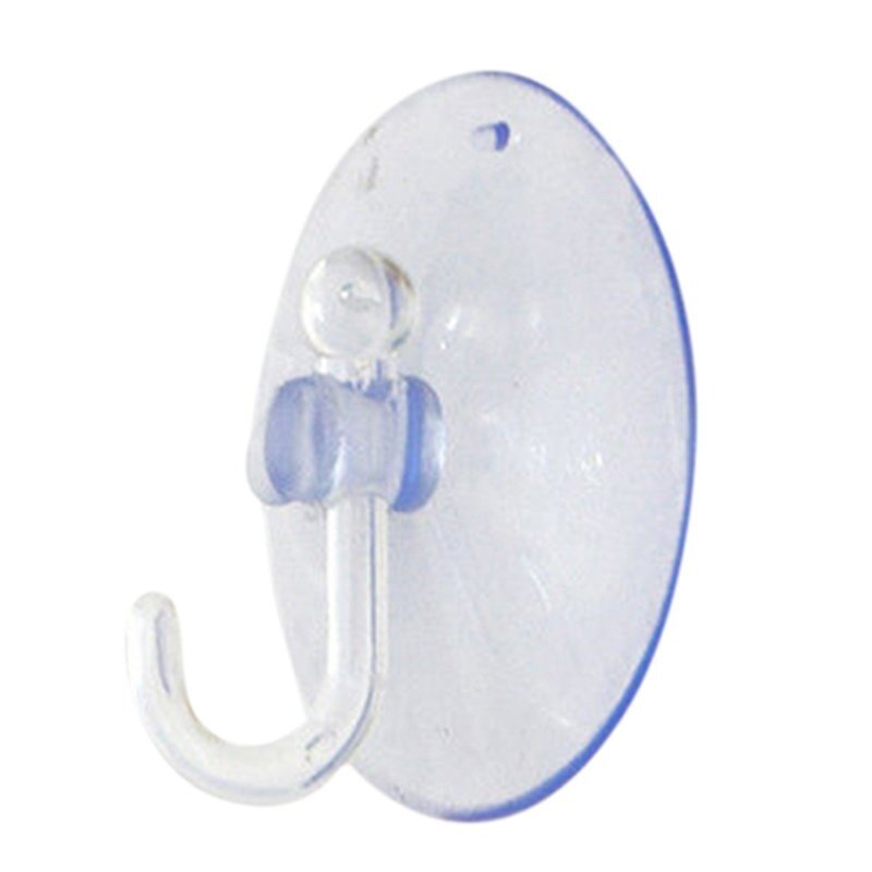 5Pcs Transparent Wall Hooks Hanger Kitchen Bathroom Suction Cup Sucker Accessorie 3cm