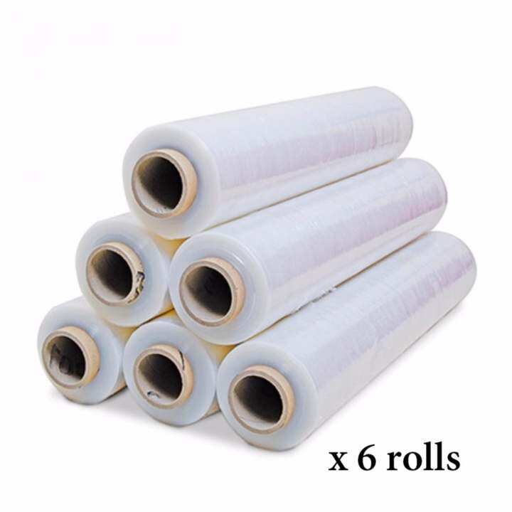 6 rolls x Pallet Wrap Stretch Film / Stretch Film Wrapping Roll 500mm ...