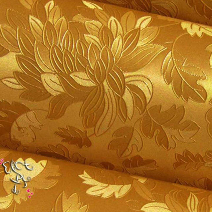 60cm*2.5m Luxury 3D Self-adhesive Wallpaper Roll Home Decals For TV Sofa Backdrop (Gold)
