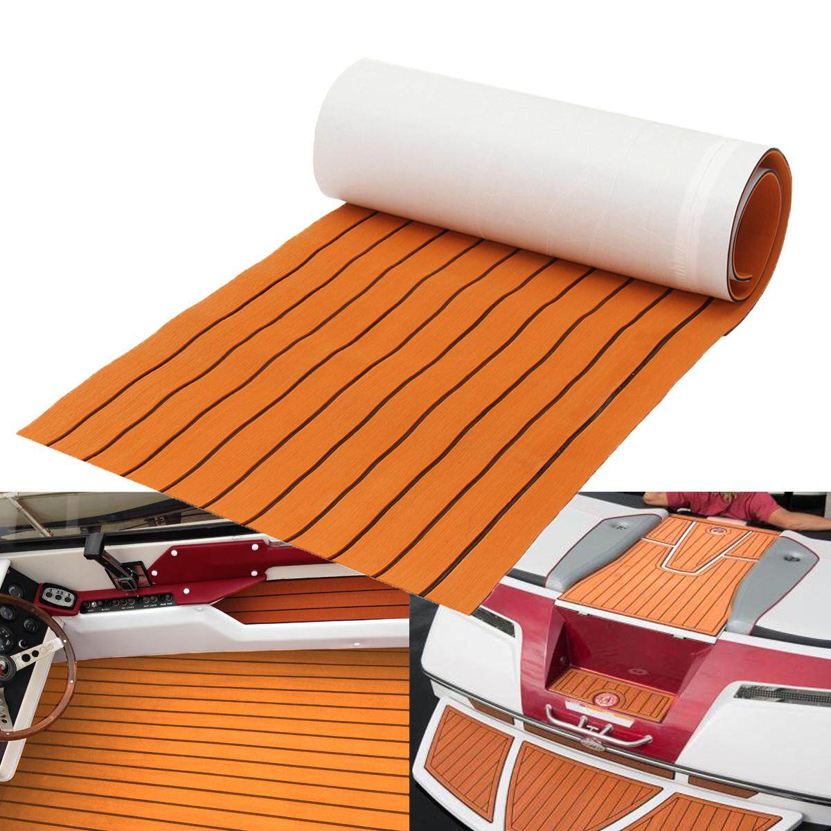 60CMx200CM EVA Foam Teak Sheet Flooring Synthetic Boat Decking Yacht Floor Pad - intl