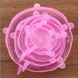 6PCS Stretch Reusable Silicone Bowl Wraps Food Saver Cover Seal LIDS-SET