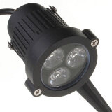 6W LED Flood Spot Light With Rod For Path Landscape Garden IP65 AC 85-265V Pure White