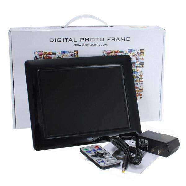 8 Inch TFT-LCD HD Digital Photo Movies Frame Alarm Clock MP3 4 Player+Remote New - intl