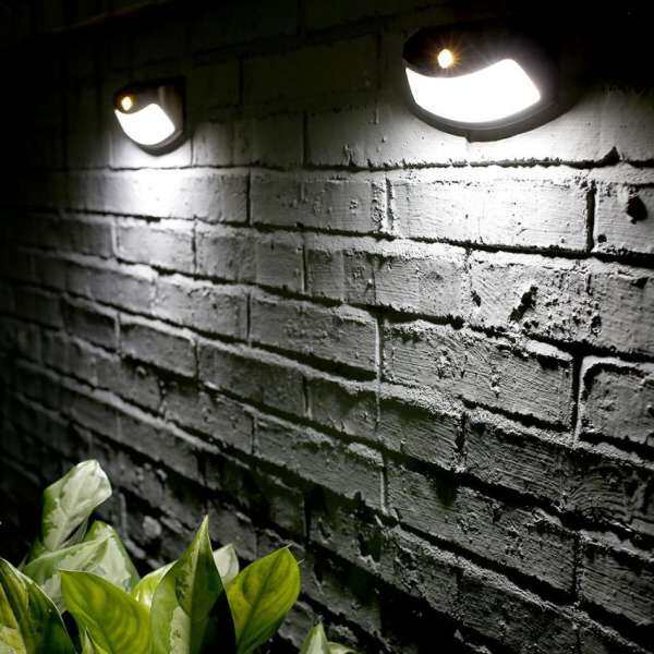 8 LED Solar Power Waterproof Wall Light Outdoor Motion Sensor Pathway Lights Cool White - intl