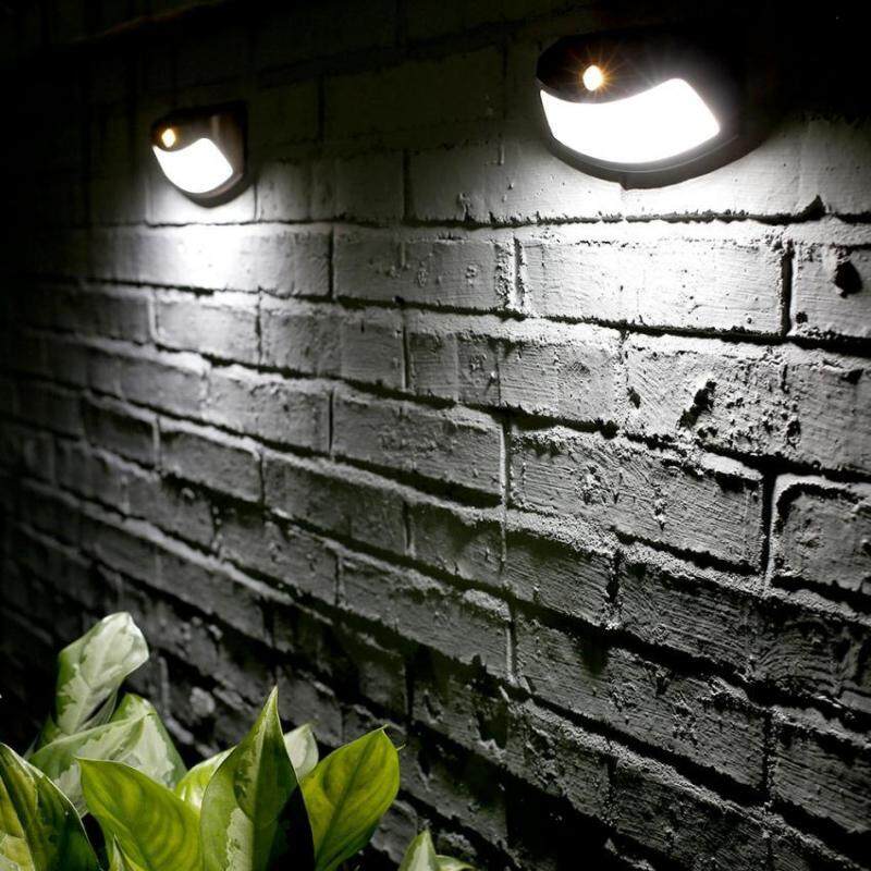 Bảng giá 8 LED Solar Power Waterproof Wall Light Outdoor Motion Sensor Pathway Lights Cool White - intl