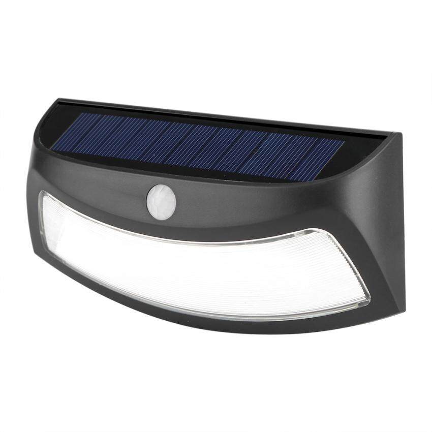 8 LED Solar Power Waterproof Wall Light Outdoor Motion Sensor Pathway Lights Cool White - intl