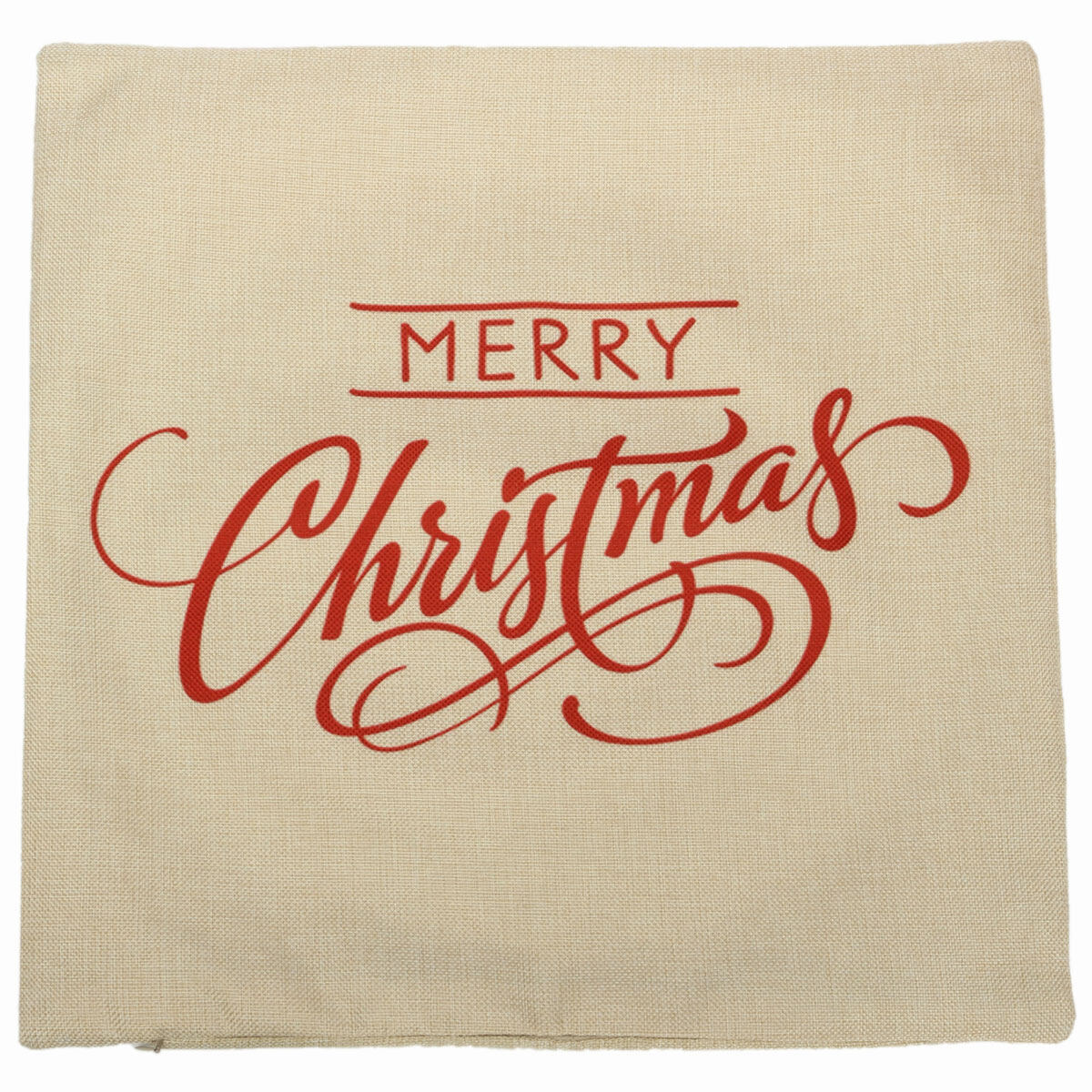 8Pcs Christmas Xmas Cotton Linen Pillow Case Waist Cushion Cover Home Sofa Decor - intl