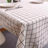 90*90 cm Vải Cotton Tableclothes Hiện Đại Màu Đen Đơn Giản Trắng Kẻ Sọc Bàn Vải Bữa Tiệc Gia Đình Trang Trí Bàn