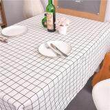 90*90 cm Vải Cotton Tableclothes Hiện Đại Màu Đen Đơn Giản Trắng Kẻ Sọc Bàn Vải Bữa Tiệc Gia Đình Trang Trí Bàn