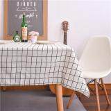 90*90 cm Vải Cotton Tableclothes Hiện Đại Màu Đen Đơn Giản Trắng Kẻ Sọc Bàn Vải Bữa Tiệc Gia Đình Trang Trí Bàn