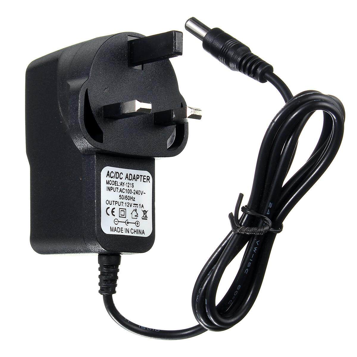 AC 100-240V to DC 12V 1A UK Plug Power Supply Adaptor Transformer For LED Strips 5.5X2.5MM - intl