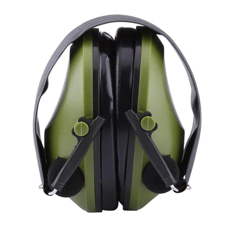 Active Noise Reduction Earmuffs Headset Ear Defenders Hearing Protection (Army Green)