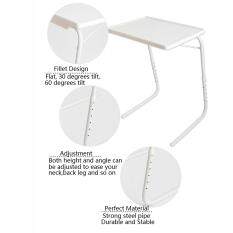 【Follow Store Get Voucher】Adjustable Folding Table Dinner Coffee Laptop Table Mate Travelling Tray Tall