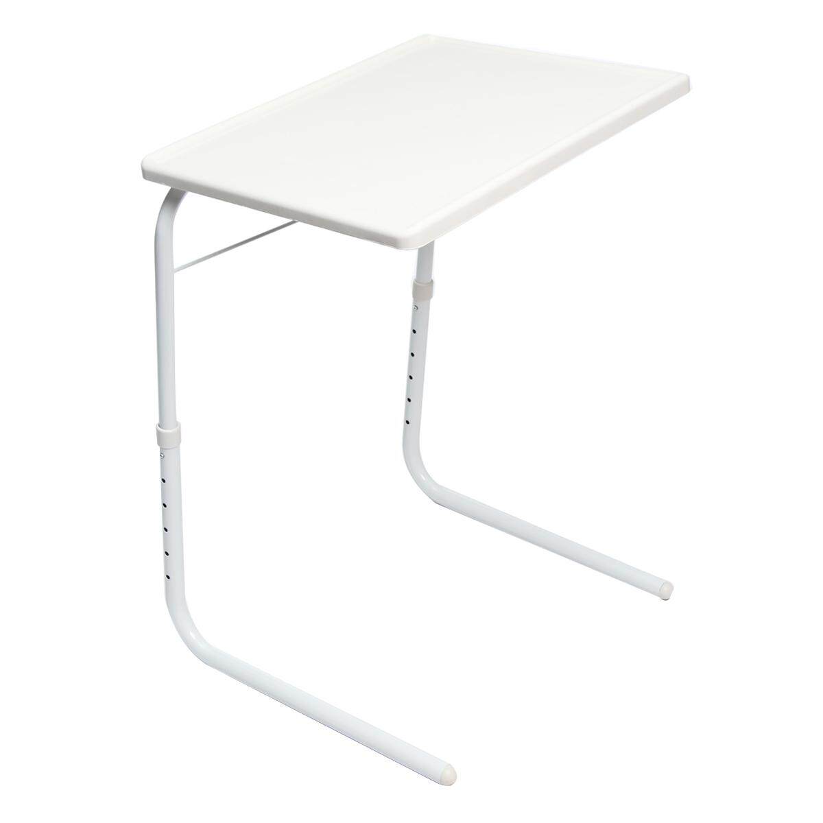 Adjustable Folding Table Dinner Coffee Laptop Table Mate Travelling Tray Tall - intl