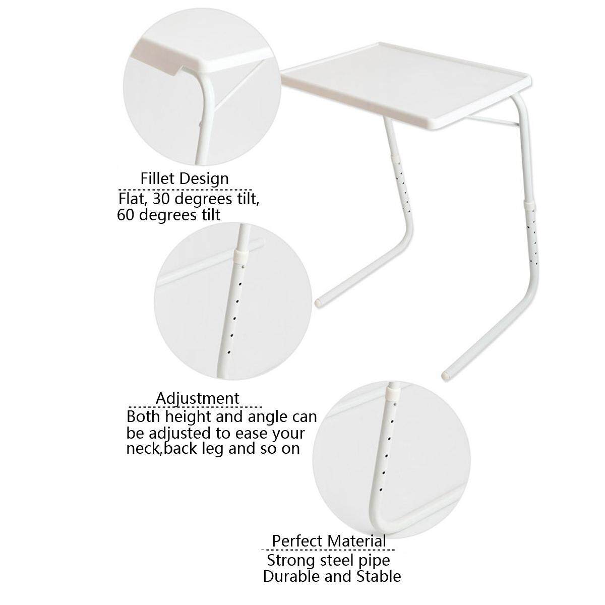 Adjule Folding Table Dinner Coffee Laptop Mate Travelling Details Of Adjule Folding Table Dinner Coffee Laptop Mate Travelling Tray Tall Intl