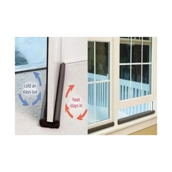 Adjustable Twin Draft Door Guard Blocking Dust Door Clean Strip