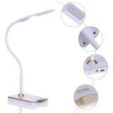 Crystalawaking ALLOYSEED 2 in 1 LED Desk Lamp with Android USB Port (White)