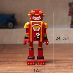Lb Antik Retro Robot Dekorasi untuk Warung Kopi Toko Show Warna: Merah