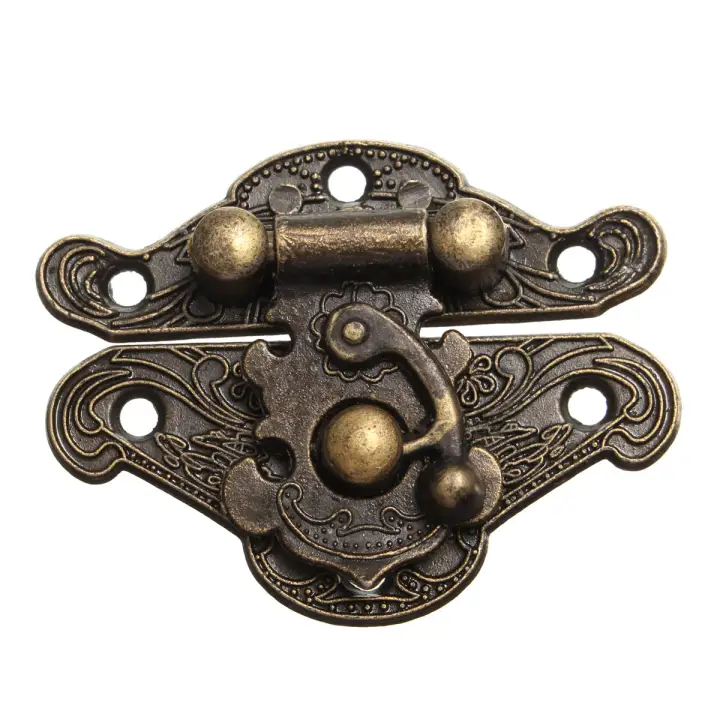 Antique Retro Vintage Decorative Latch Wooden Jewelry Box Hasp Pad Chest Lock Small Lazada