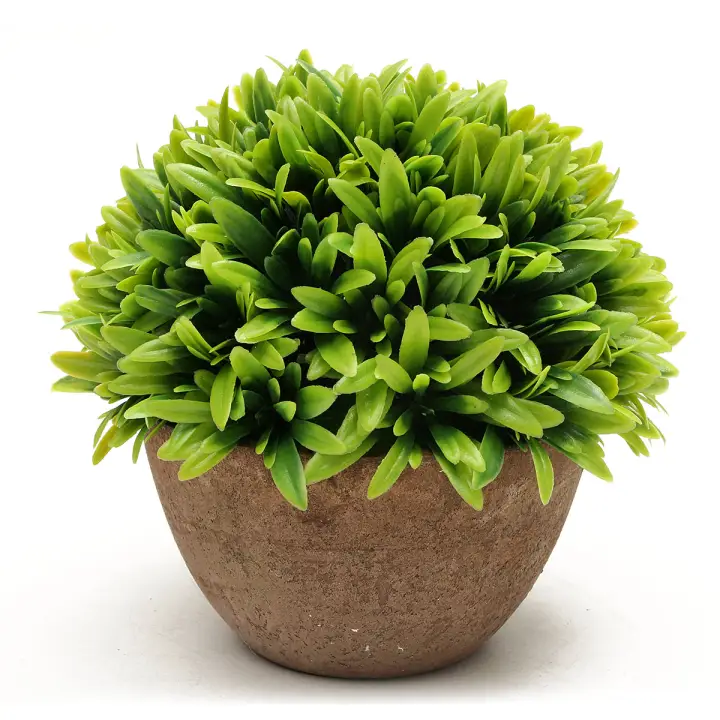 Artificial Grass Flowers Plants In Pot Home House Office Indoor