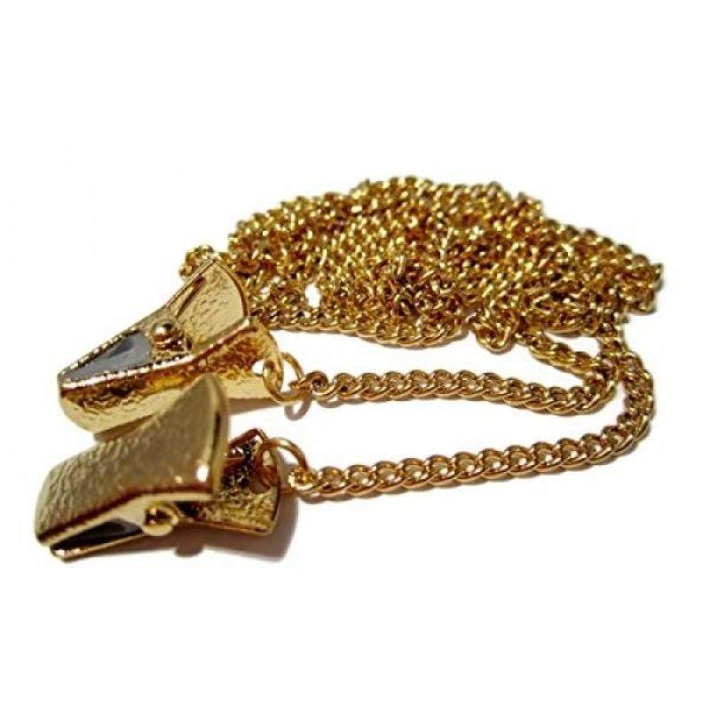 ATLanyards Just a Plain Gold Chain Eyeglass Holder with Gold Clips, Gold Chain Holder Glasses with Gold Clip Grips, Clip Eyeglass Holder