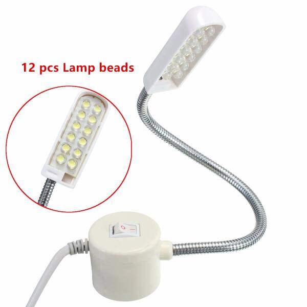 Audew 220V 12-LED Sewing Machine Magnetic Flexible Mounting Light Lamp Energy Saving (Intl) NEW