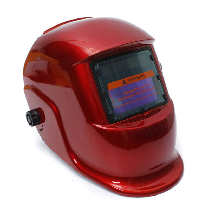 Auto Darkening Solar Welders Welding Helmet Mask with Grinding Function Red