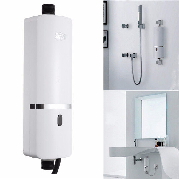 Bathroom Kitchen Electric Instant Hot Water System Under Sink Tap Faucet Heater White - intl