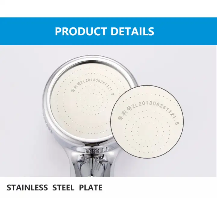 Yika Bathroom Patent Spa Shower Head With Chrome Rainfall Yika Bathroom Patent Spa Shower Head