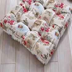 Jendela Bantalan Kursi Bantalan Kursi Kapas Empuk Rotan Bantal Kursi Bulat Kasur Spesifikasi 55*55 Cm