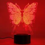 Beautiful Butterfly 3D USB Lamp Color Changing Bedroom LED Night Light Xmas Gift