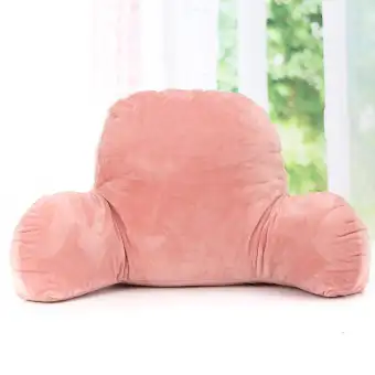 Bed Rest Pillow Back Arm Support Cushion Chair Bedroom Soft Tv