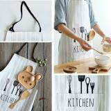 BELLE Cotton Unisex Apron Commercial Restaurant Barbecue Cooking Halterneck Aprons