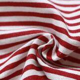 BELLE Fashion Stripe Linen Apron With Pockets Thick Anti-oil Household Kitchen Apron red & white soldiers