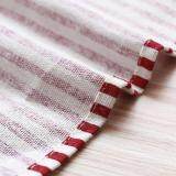 BELLE Fashion Stripe Linen Apron With Pockets Thick Anti-oil Household Kitchen Apron red & white soldiers