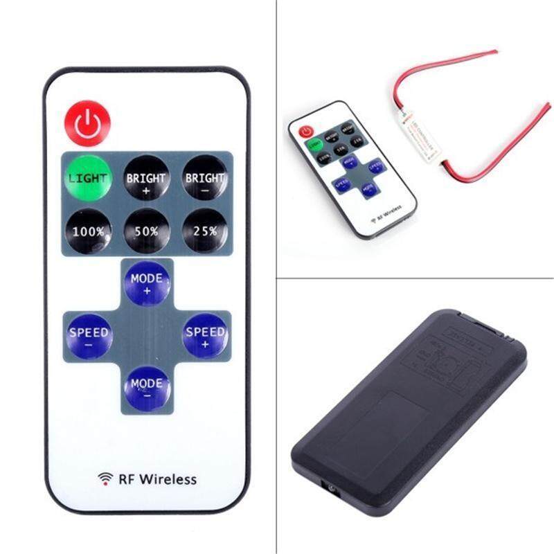 Big Family 11 Key 12V RF Wireless Remote Controller Dimmer For Mini LED Strip String - intl