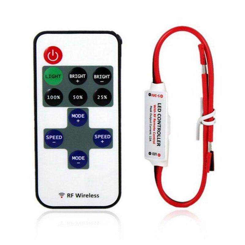 Big Family 11 Key 12V RF Wireless Remote Controller Dimmer For Mini LED Strip String - intl