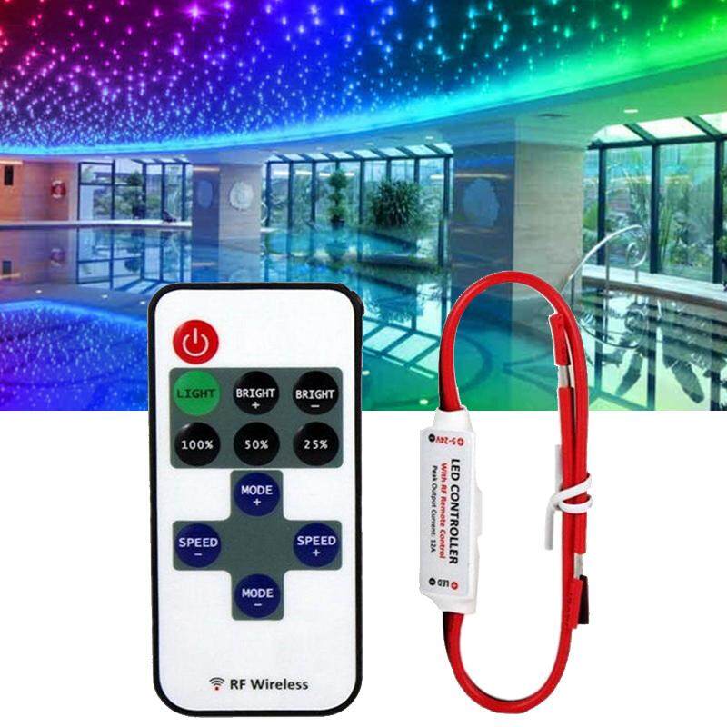 Big Family 11 Key 12V RF Wireless Remote Controller Dimmer For Mini LED Strip String - intl