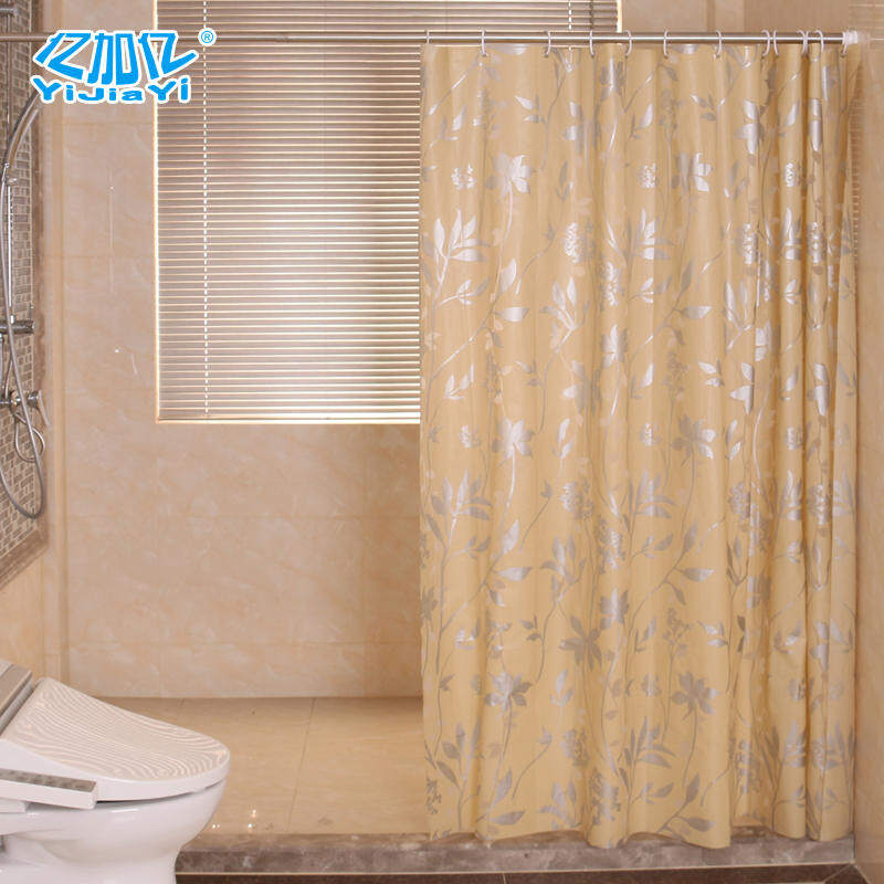 Est Yijiayi Upright Stainless Best Quality Yijiayi Environmentally Friendly Eva Plastic Partition Shower Curtain Cloth Bathroom Mildew Proof