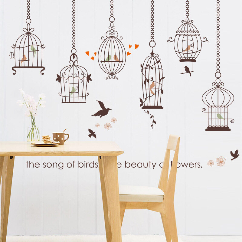 Lucu Semanggi Dinding Stiker Cinta Lampu Jalan Romantis Kamar Tidur Living Room Entrance Televisi Latar Belakang Terpasang Rumah Moderen LCX65Q (Warna: seperti Gambar Pertama)-Internasional