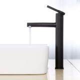 Black Bathroom Basin Faucet Double Position Rotatable Water Mixer Hot And Cold Tapware