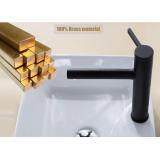 Black Bathroom Basin Faucet Double Position Rotatable Water Mixer Hot And Cold Tapware