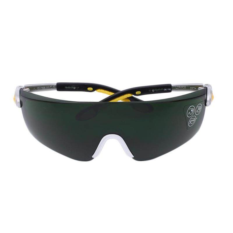 Black Safety Anti-Scratch Welding Protetive Glasses Goggles Green Lens