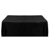 57/'/' Tablecloth Square Satin Banquet Table Cover For Wedding Party Black