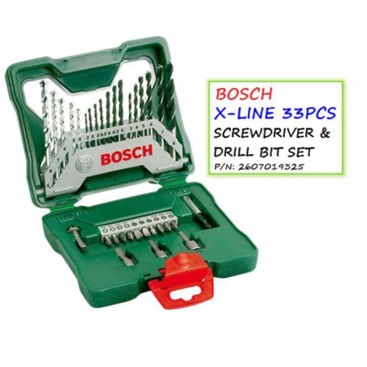 Bosch X Line 33pcs Screwdriver And Drill Bit Set P N 2607019325 Lazada