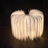 Boshiho Folding Wooden Book Light Portable Book Shaped Reading Light Eye-protection and Easy Use