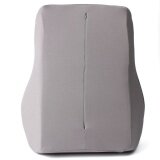 Breathable Back Support Cushion Pillow Memory Foam Lumbar Home Chair Car Seat Grey 4 Season Use - intl